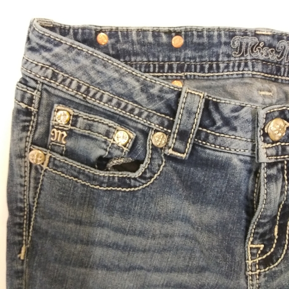 Miss Me Jeans Mid Rise Boot 29 Floral Pattern HTF! - Picture 9 of 9